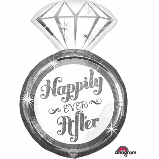 Happily Ever After Ring Supershape Balloon