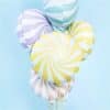 Light Yellow Candy Swirl Foil Balloon