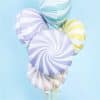 Lilac Candy Swirl Foil Balloon