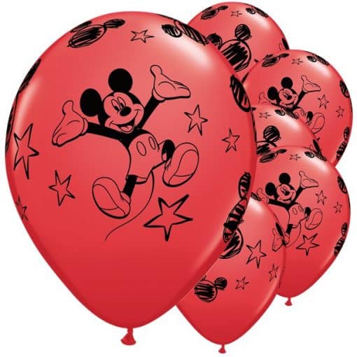 Mickey Mouse Red Balloons