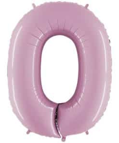 Pastel Pink Number 0 Balloon