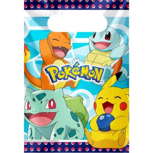 Pokémon Plastic Party Bags