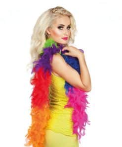 Rainbow Pride Feather Boa