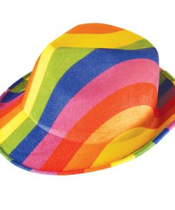 Rainbow Pride Gangster Hat