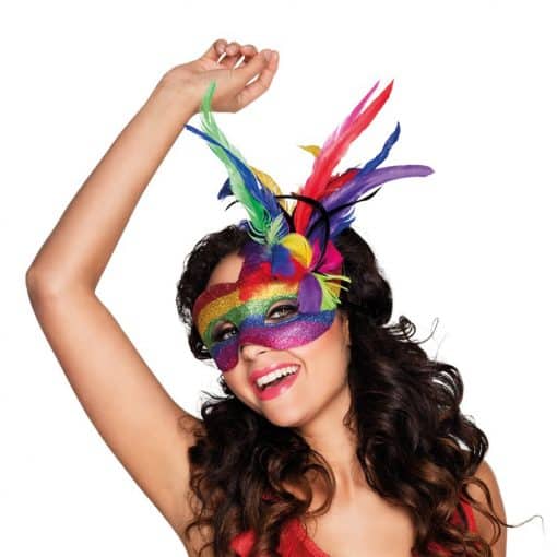 Rainbow Pride Masquerade Mask