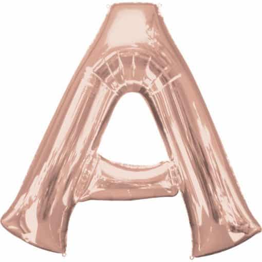 Rose Gold Letter A Balloon