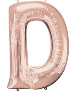 Rose Gold Letter D Balloon