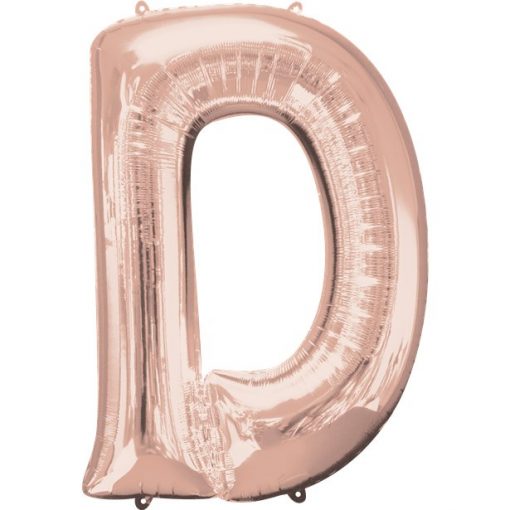 Rose Gold Letter D Balloon