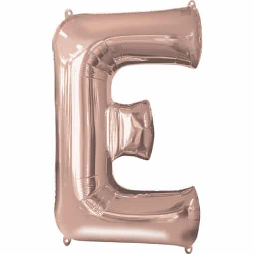 Rose Gold Letter E Balloon