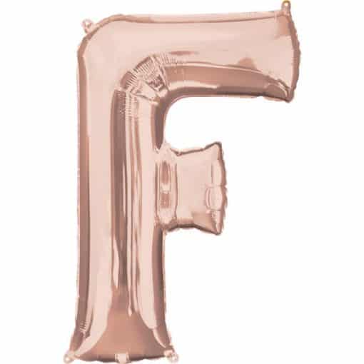 Rose Gold Letter F Balloon