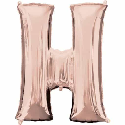 Rose Gold Letter H Balloon