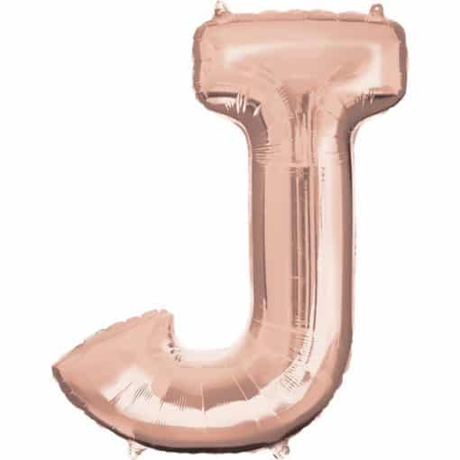 Rose Gold Letter J Balloon