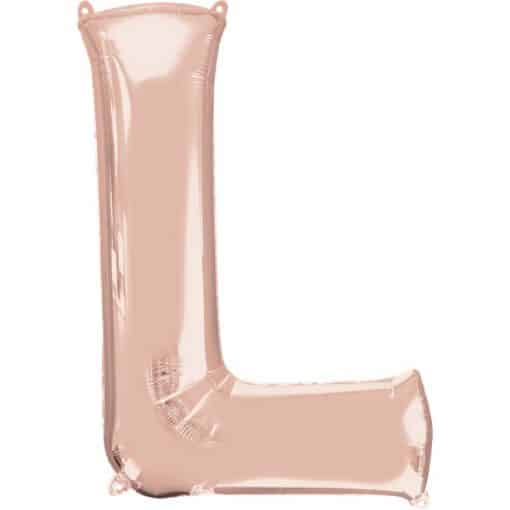 Rose Gold Letter L Balloon