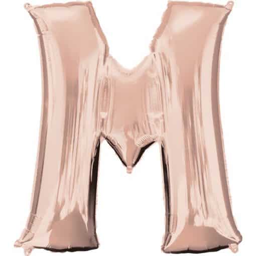 Rose Gold Letter M Balloon