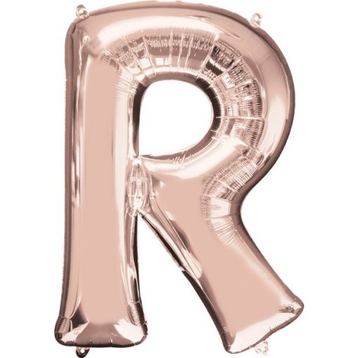 Rose Gold Letter R Balloon