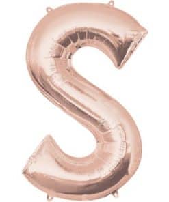 Rose Gold Letter S Balloon