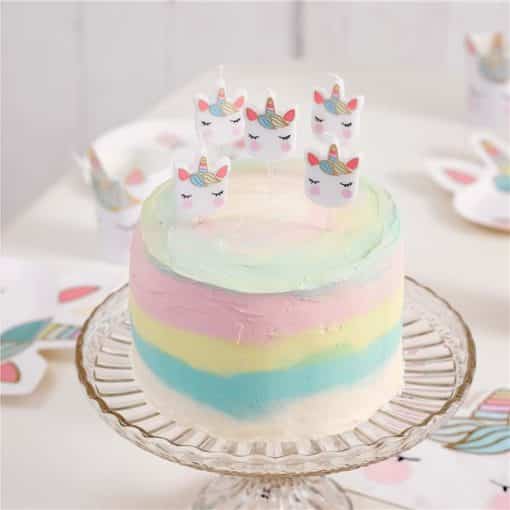 We Heart Unicorn Shaped Candles