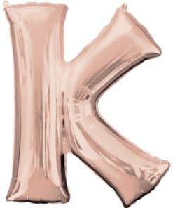 Rose Gold Letter K Balloon