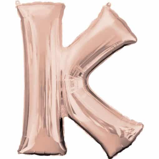 Rose Gold Letter K Balloon