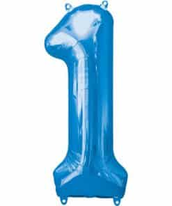 Blue Number 1 Balloon