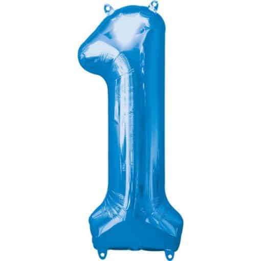 Blue Number 1 Balloon