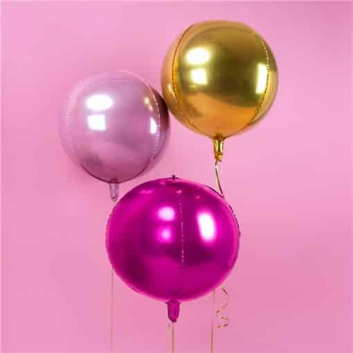 Hot Pink Foil Balloon Ball - 16