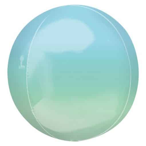 Ombre Blue & Green Orbz Balloon