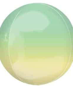 Ombre Yellow & Green Orbz Balloon