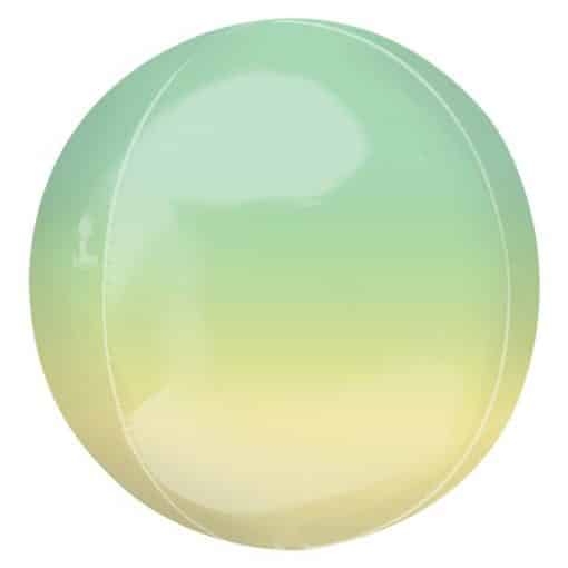 Ombre Yellow & Green Orbz Balloon