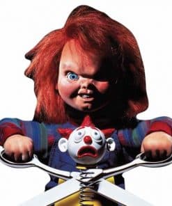 Halloween Chucky Doll With Scissors