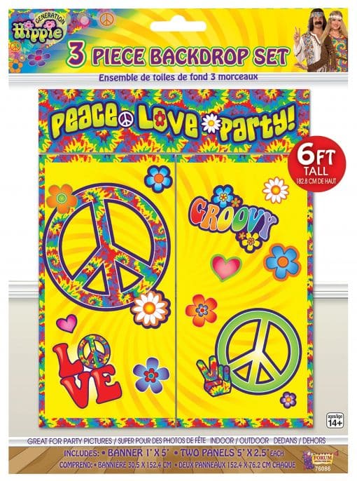 Hippie Backdrop Party Decoration