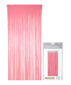 Pink Fringed Door Curtain