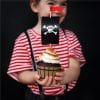 Pirate 'Flag and Barrel' Cupcake Cases and Picks