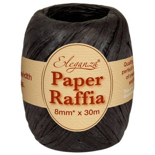 Black Paper Raffia