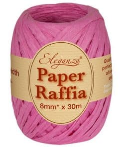 Hot Pink Paper Raffia