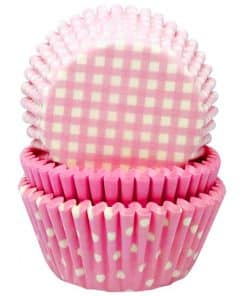 Light Pink Patterned Cupcake Cases