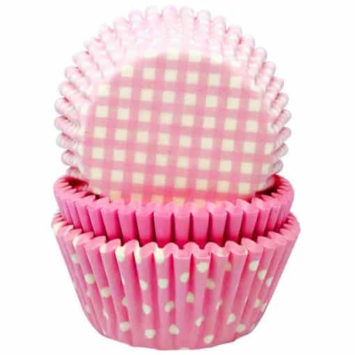 Light Pink Patterned Cupcake Cases