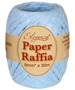 Pastel Blue Paper Raffia