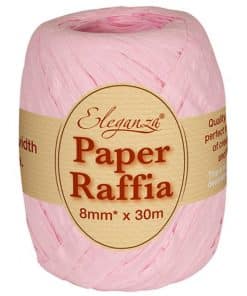 Pastel Pink Paper Raffia