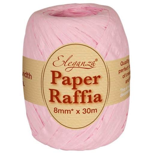 Pastel Pink Paper Raffia