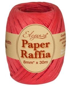 Red Paper Raffia