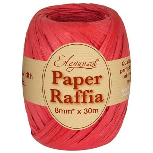 Red Paper Raffia