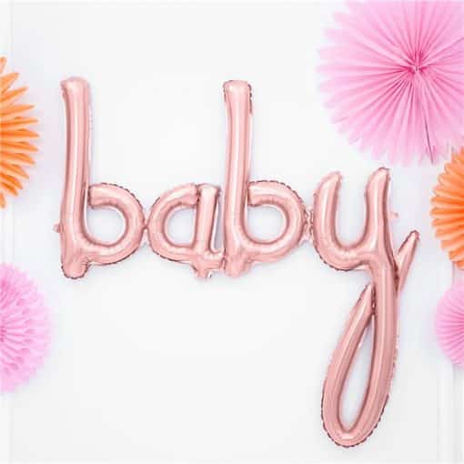 Rose Gold Baby Phrase Balloon