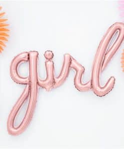 Rose Gold Girl Phrase Balloon