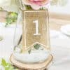 Rustic Hessian Table Numbers