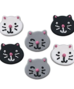 Cat Sugar Toppers Cake Decorations