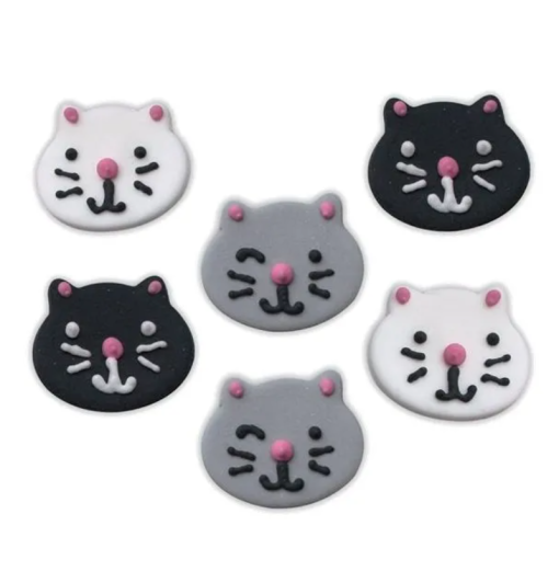 Cat Sugar Toppers Cake Decorations