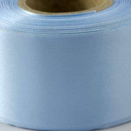 Baby Blue Polyester Satin 10cm Wide Ribbon