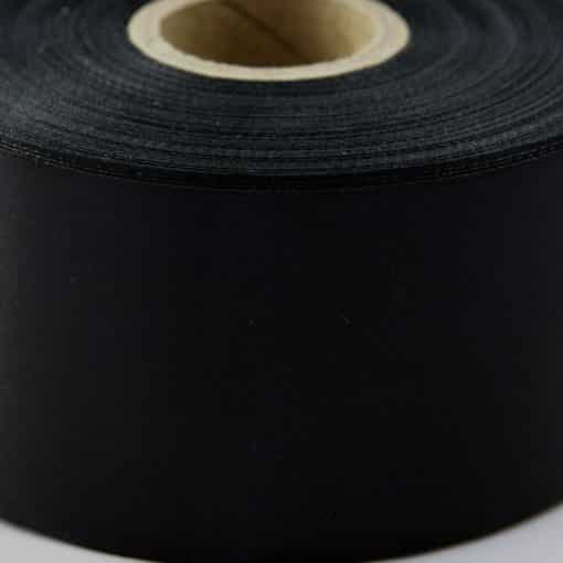 Black Polyester Satin 10cm Wide Ribbon