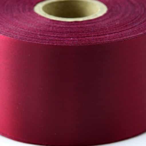 Claret Burgundy Polyester Satin Ribbon